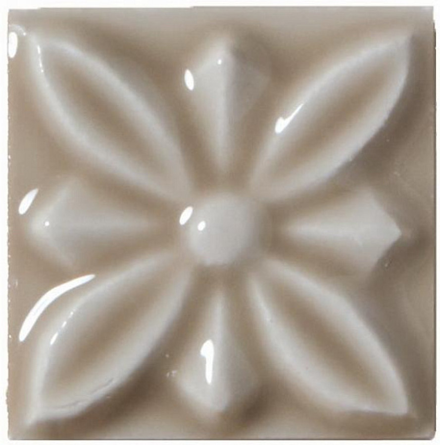 Плитка декор 3x3 Studio Вставка Relieve Flor № 1 Sands ADST4055 Adex