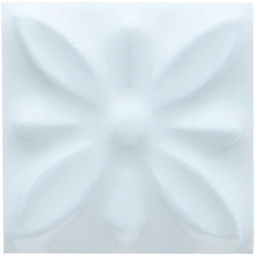 Плитка декор 3x3 Studio Вставка Relieve Flor № 1 Ice Blue ADST4109 Adex