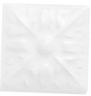 Плитка декор 3x3 Studio Вставка Relieve Flor № 2 Snow Cap ADST4060 Adex