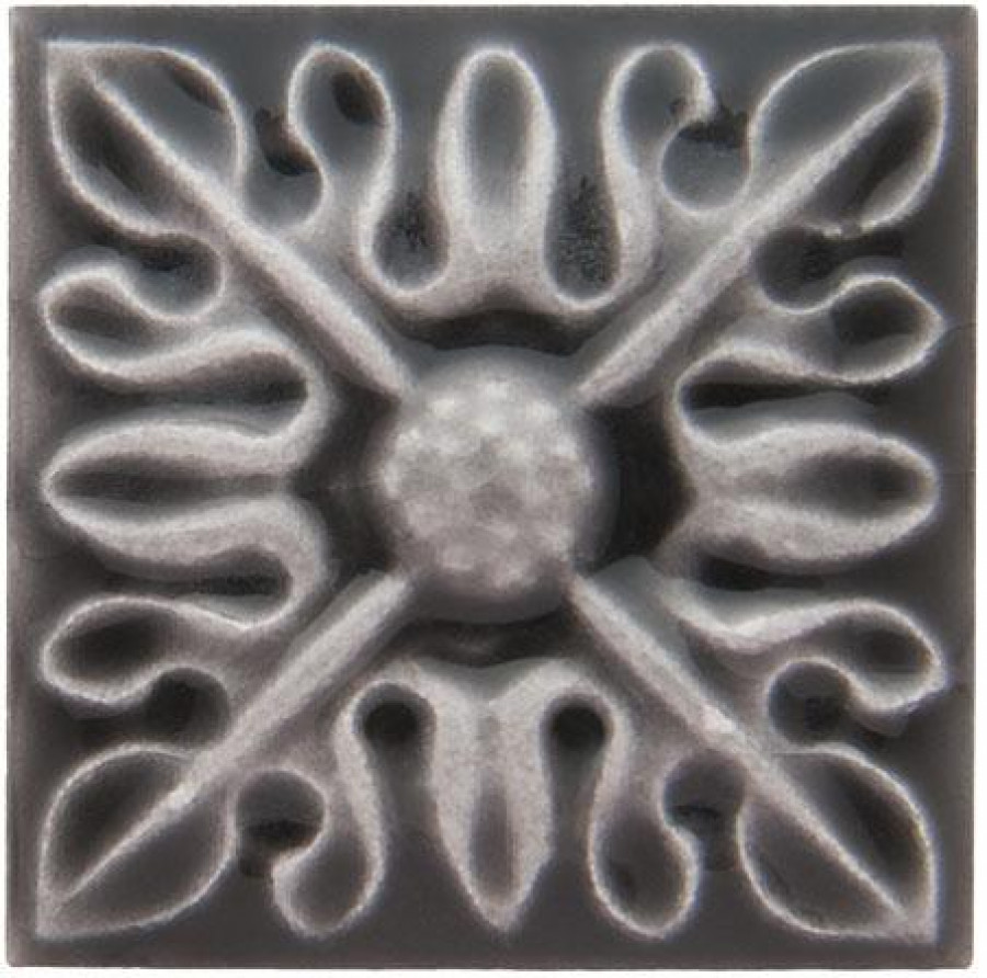 Плитка декор 3x3 Studio Вставка Relieve Flor № 2 Volcanico ADST4065 Adex