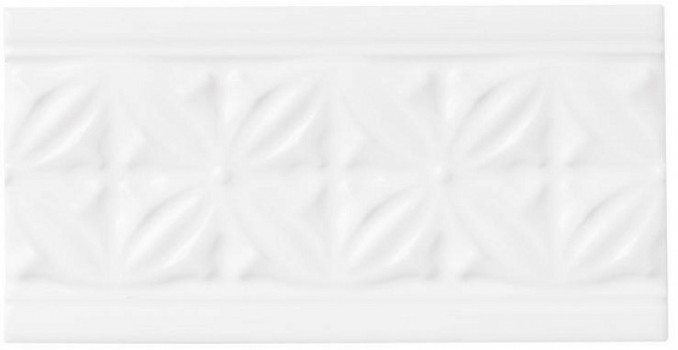 Плитка бордюр 19.8x10 Studio Бордюр Relieve Gables Snow Cap ADST4046 Adex