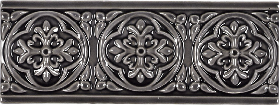 Плитка бордюр 19.8x7.5 Studio Бордюр Relieve Palm Beach Volcanico ADST4006 Adex