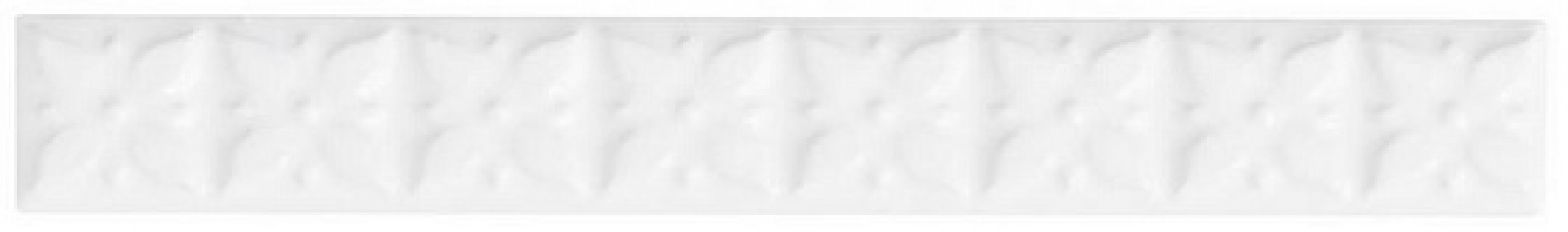 Плитка бордюр 19.8x2.5 Studio Бордюр Relieve Ponciana Snow Cap ADST4019 Adex