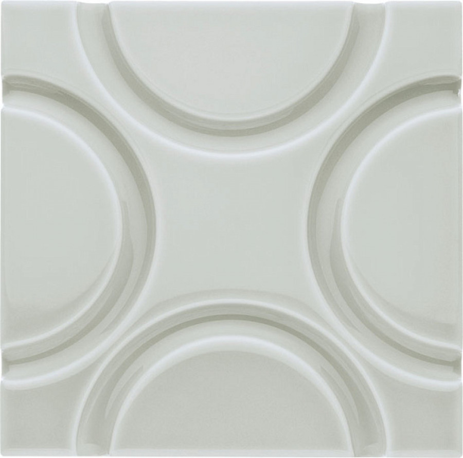 Плитка декор 15x15 Neri Relieve Geo Silver Mist ADNE4138 Adex