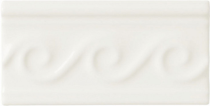 Плитка бордюр 15x7.5 Neri Relieve Olas PB Biscuit ADNE4067 Adex