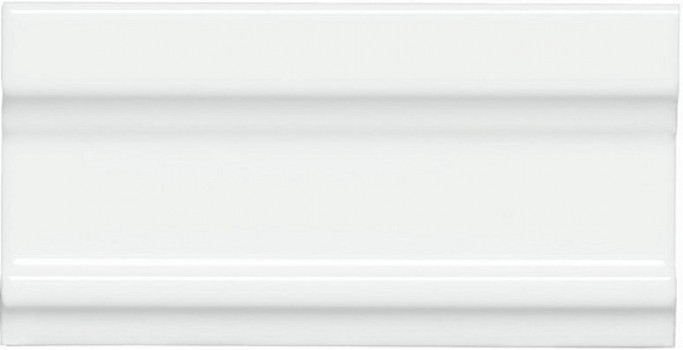 Плитка бордюр 15x7.5 Neri Cornisa Clasica Blanco Z ADNE5324 Adex