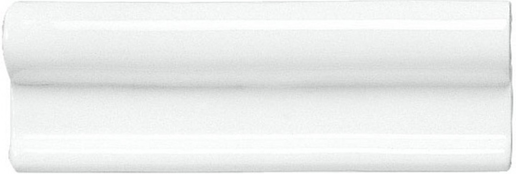 Плитка бордюр 15x5 Neri Moldura Lisa PB Blanco Z ADNE5069 Adex