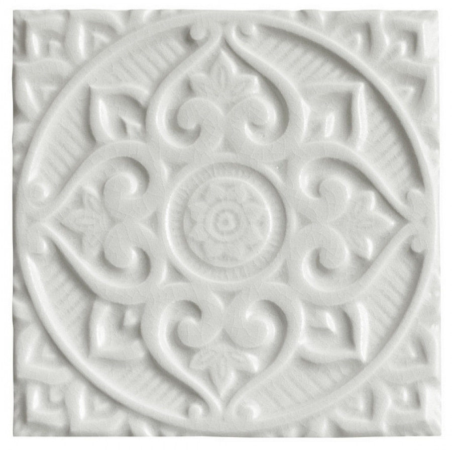 Плитка декор 15x15 Earth Relieve Mandala Energy Gray ADEH4016 Adex