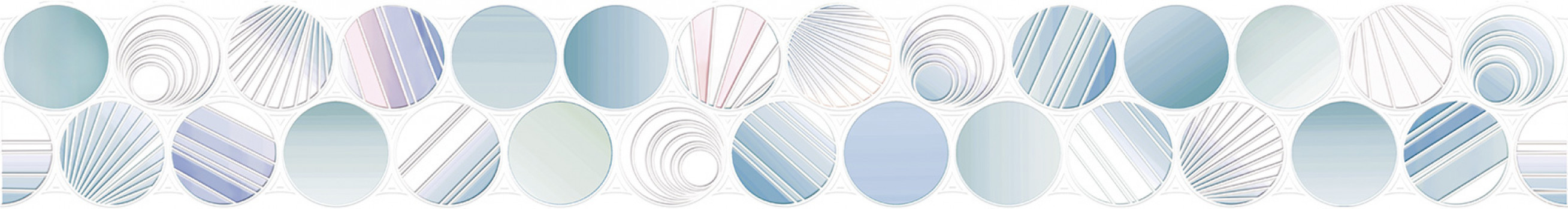 Бордюр 7x50 BWU53BOL006 Alma Ceramica Bolle глянцевая 8мм Alma Ceramica