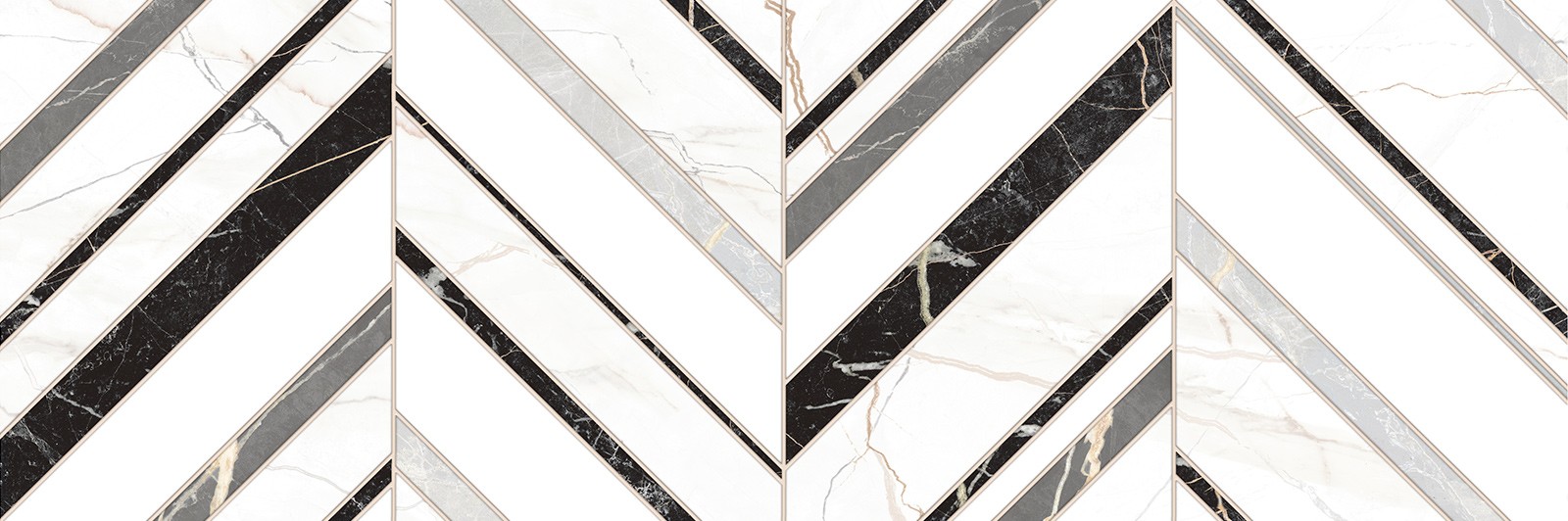 Плитка настенная 25x74 WT15BHM55R Delacora Богема / Bohema глянцевая 9мм Delacora