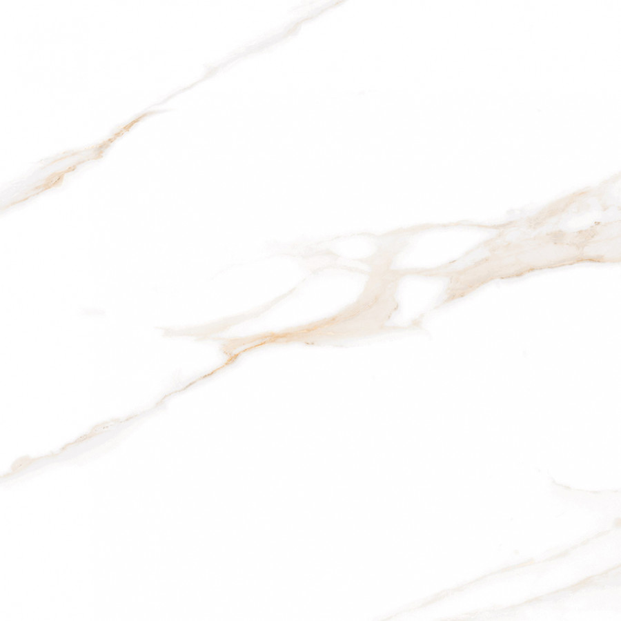 Керамогранит 60x60 Calacatta Regal Gold белый глазурованная полированная Ceradim