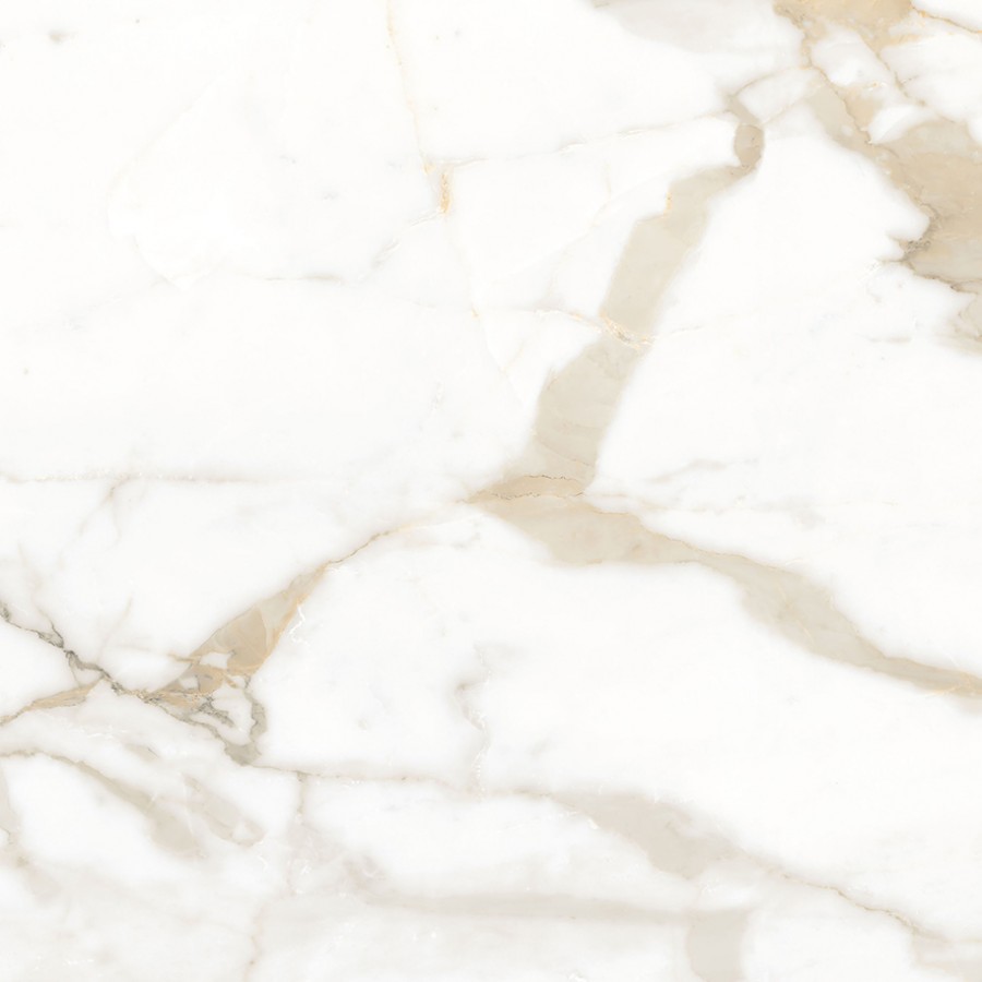 Керамогранит 60x60 Калакатта Супериор белый глазурованная матовая Ceradim