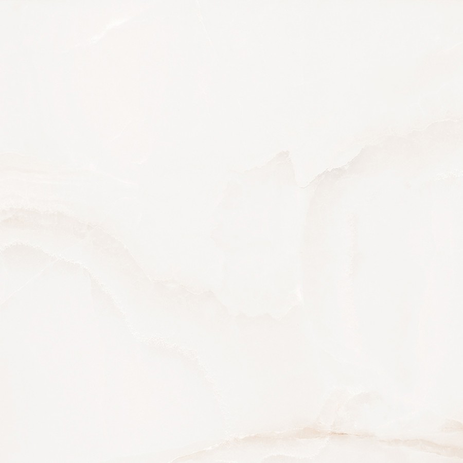 Керамогранит 60x60 Оникс Император Уайт белый глазурованная полированная Ceradim
