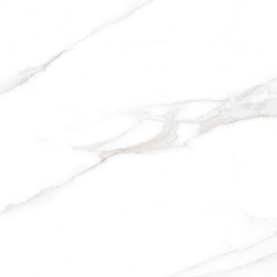 Керамогранит 60x60 Калакатта Регал Грей белый глазурованная полированная Ceradim