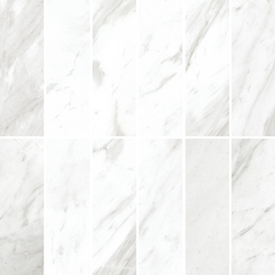 Мозаика 30x30 Royal Stone белая 16040 глазурованная глянцевая Cersanit