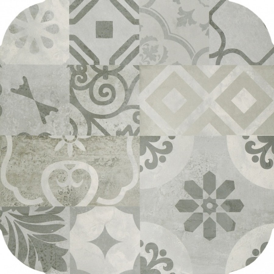 Керамогранит 45x45 Андерсен Andersen grey серый PG 02 45х45R матовая, глазурованная Gracia Ceramica