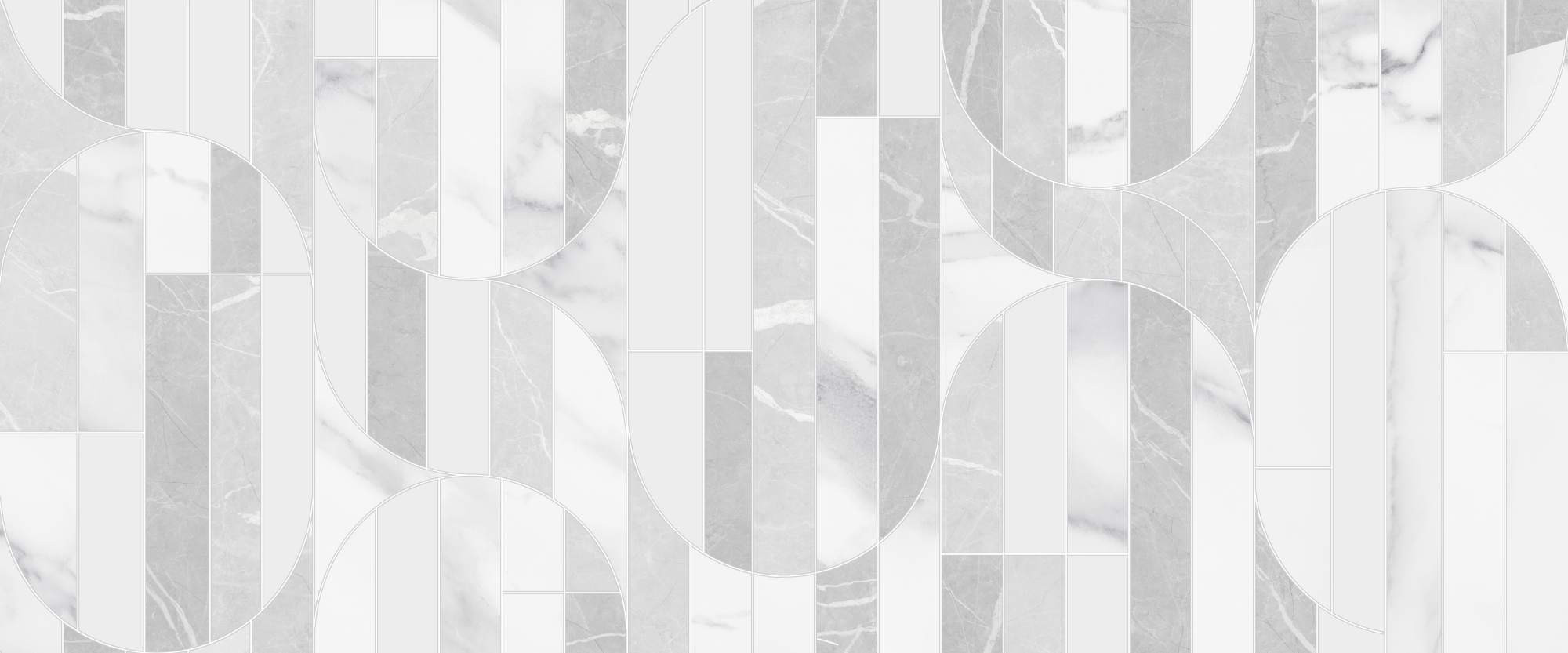 Плитка 60x25 Modello настенная white белый 02 глянцевая светло-серый Gracia Ceramica