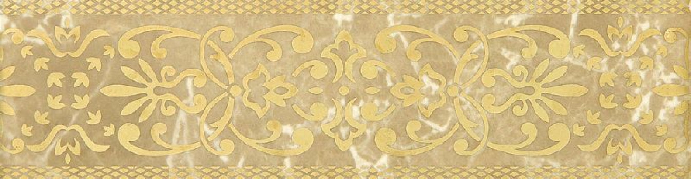Плитка 25x7 Bohemia бордюр beige бежевый 01 20шт глянцевая Gracia Ceramica