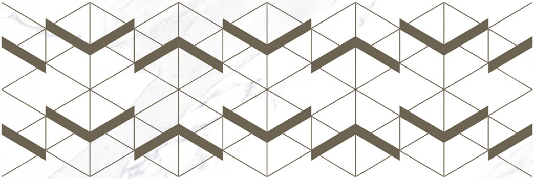 Плитка декор 60x20 Lord Wing белый глазурованная глянцевая Laparet