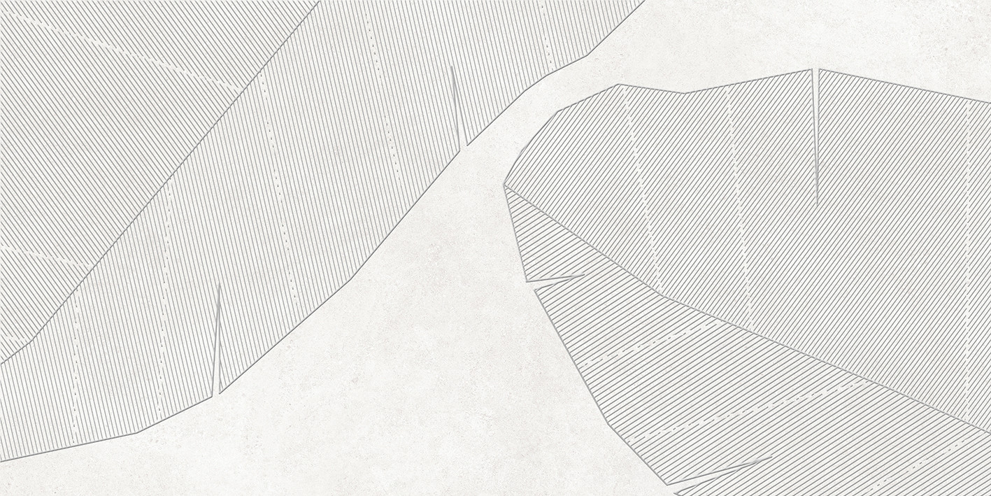 Плитка 80x40 Caravan blanco Декор OS-A365-48038R обрезной глазурованная матовая Laparet