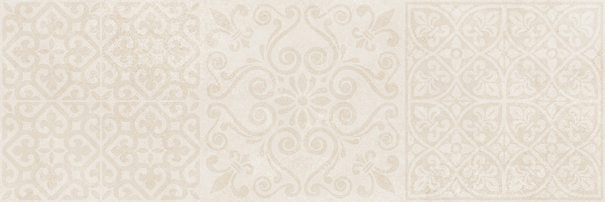 Плитка декофон 60x20 Alabama настенная бежевый узор 60017 глазурованная матовая Laparet