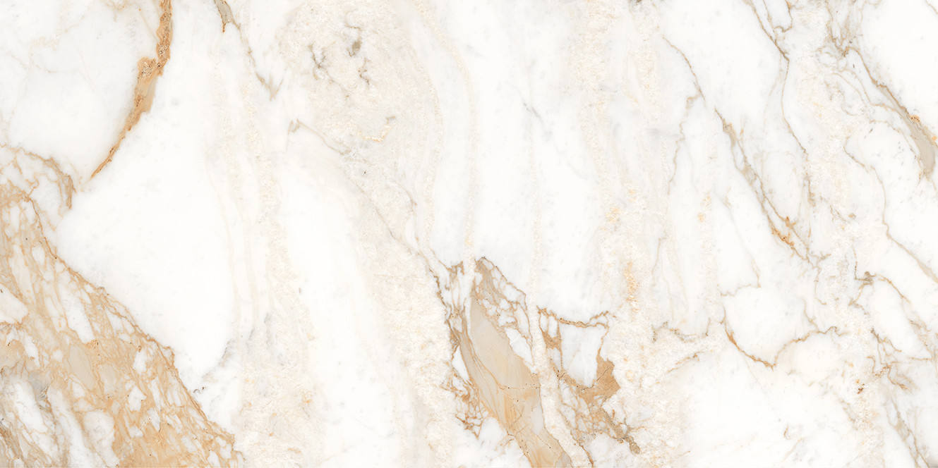 Керамогранит 120x60 Calacatta Oro золотой глазурованная полированная Laparet