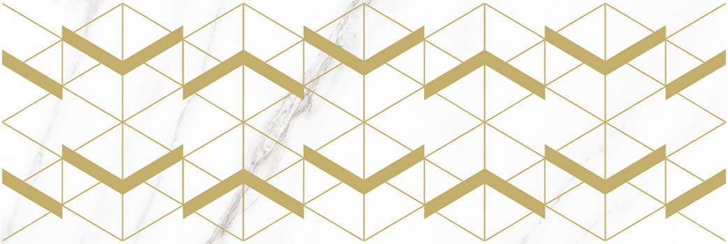 Плитка декор 60x20 Camelot Wing белый глазурованная глянцевая Laparet