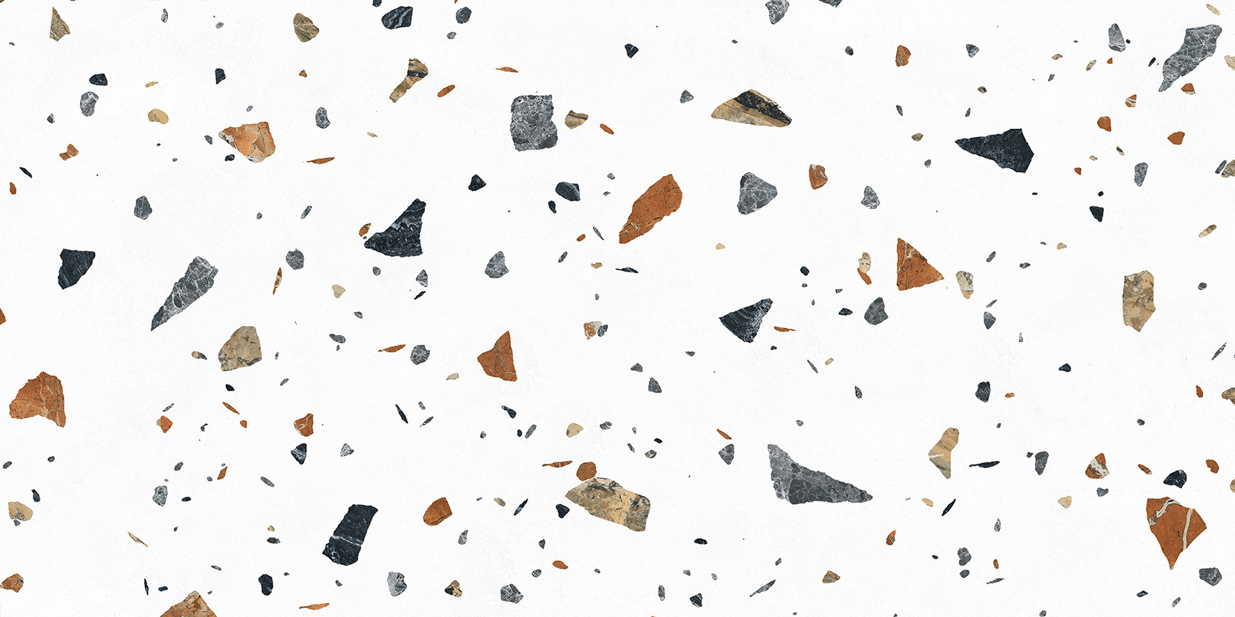 Керамогранит 120x60 Terazzo Bianco цветной глазурованная матовая Laparet