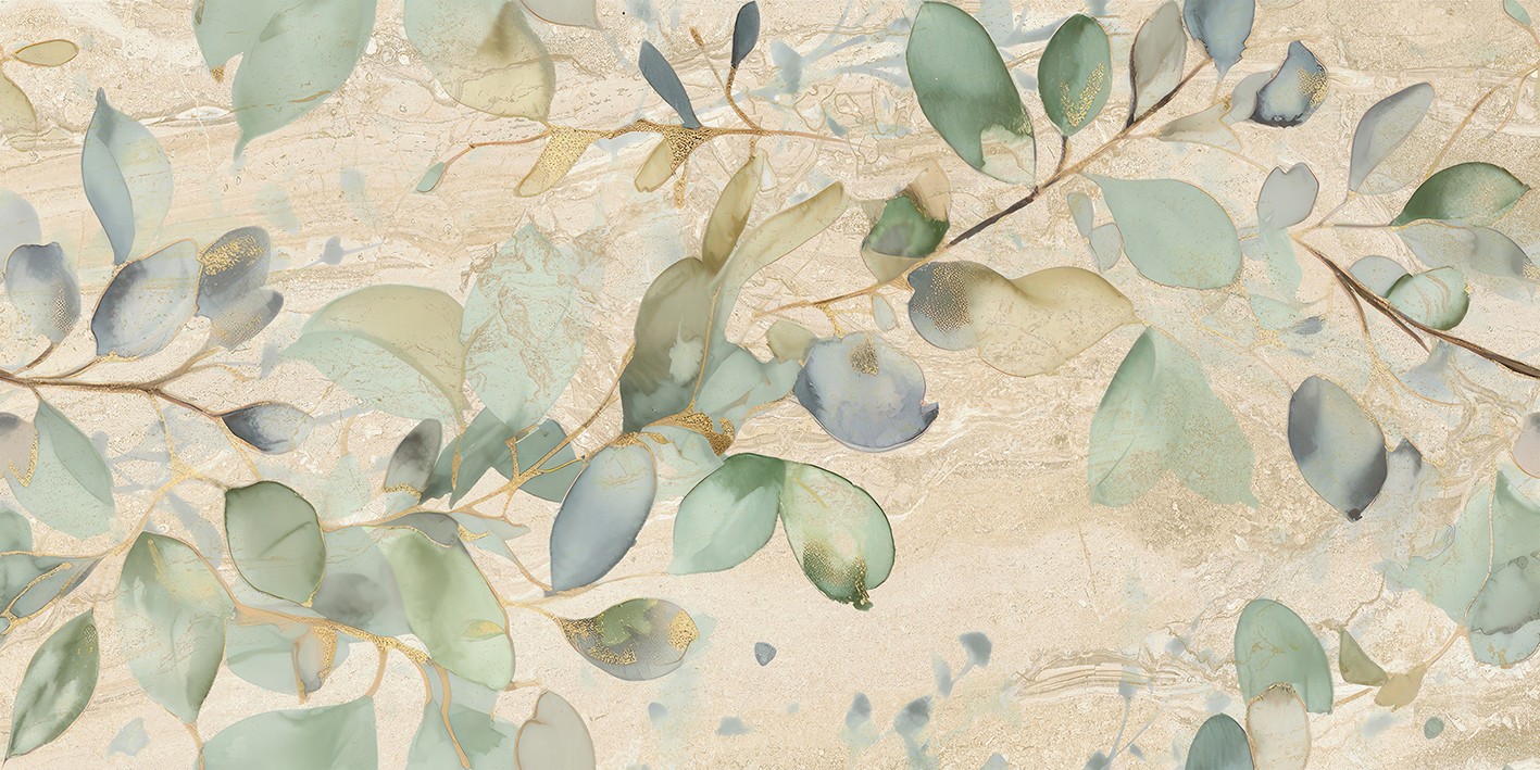 Плитка 80x40 Поларис беж Декор OS-B397-48000R обрезная глазурованная глянцевая Laparet