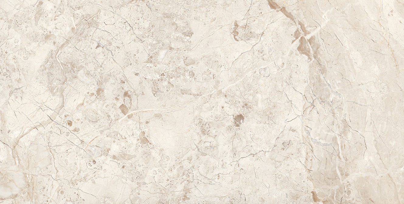 Керамогранит 120x60 Брич Сильвер светло-серый глазурованная полированная Laparet