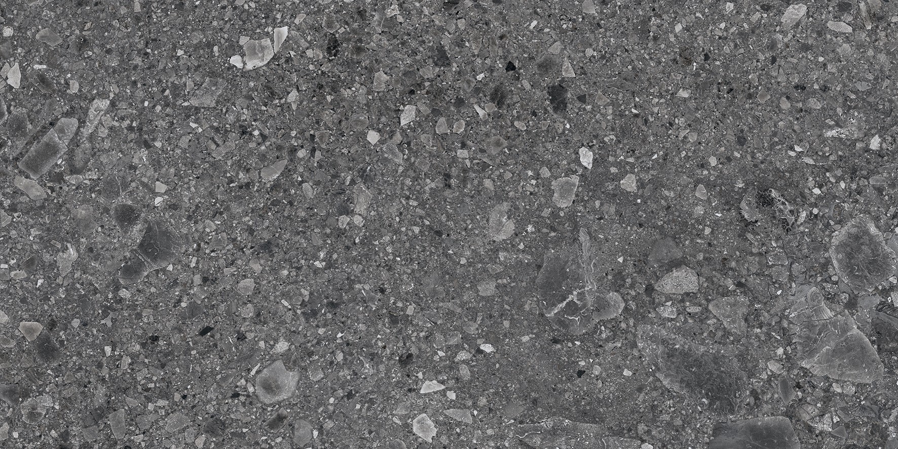 Керамогранит 120x60 Чеппо Неро ПРО графитовый структурный R11/A Бархат глазурованная матовая Laparet
