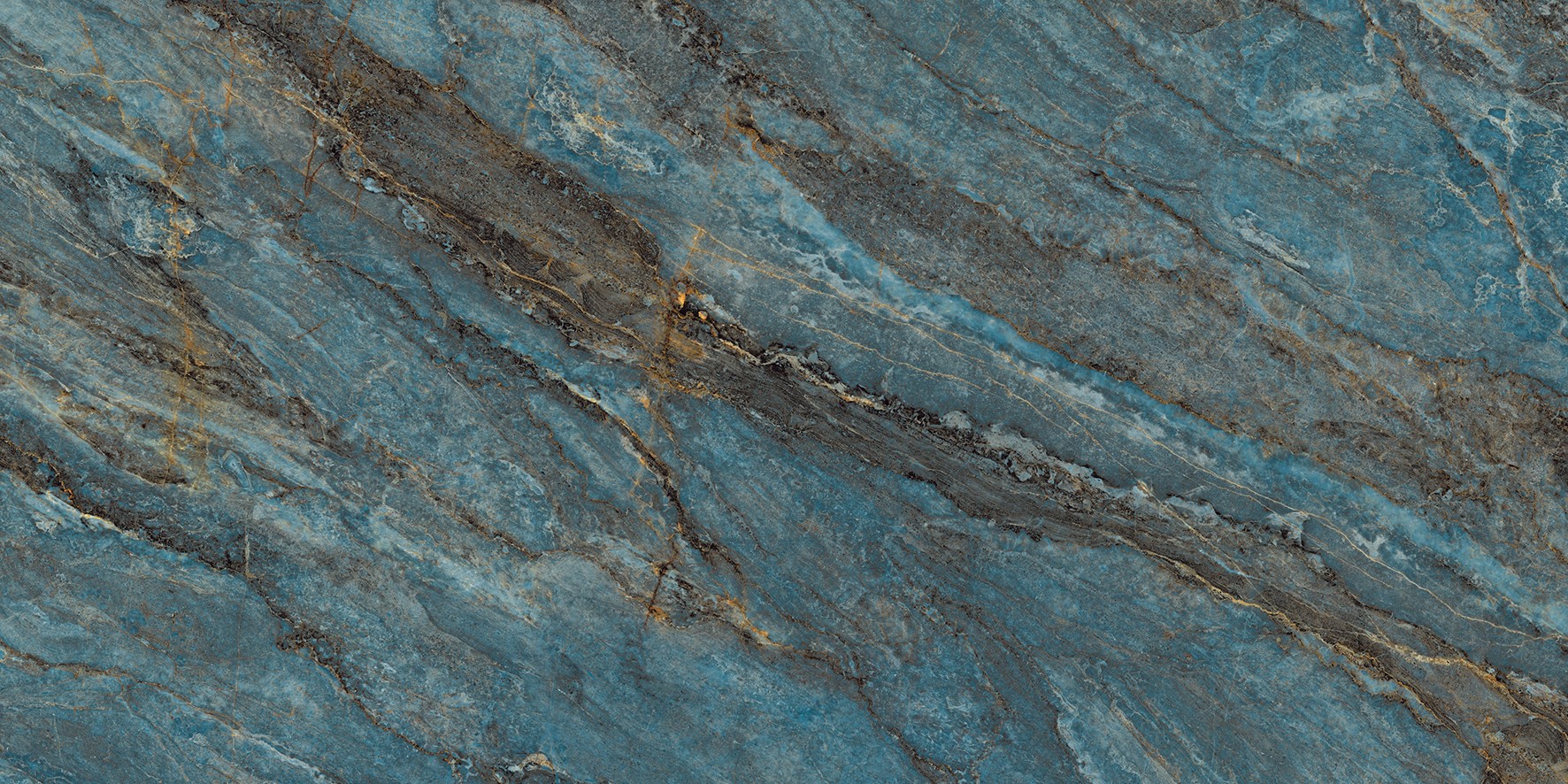 Керамогранит 120x60 Бим Туркуаз бирюзовый полу блестящий глазурованная лаппатированная шайн Laparet