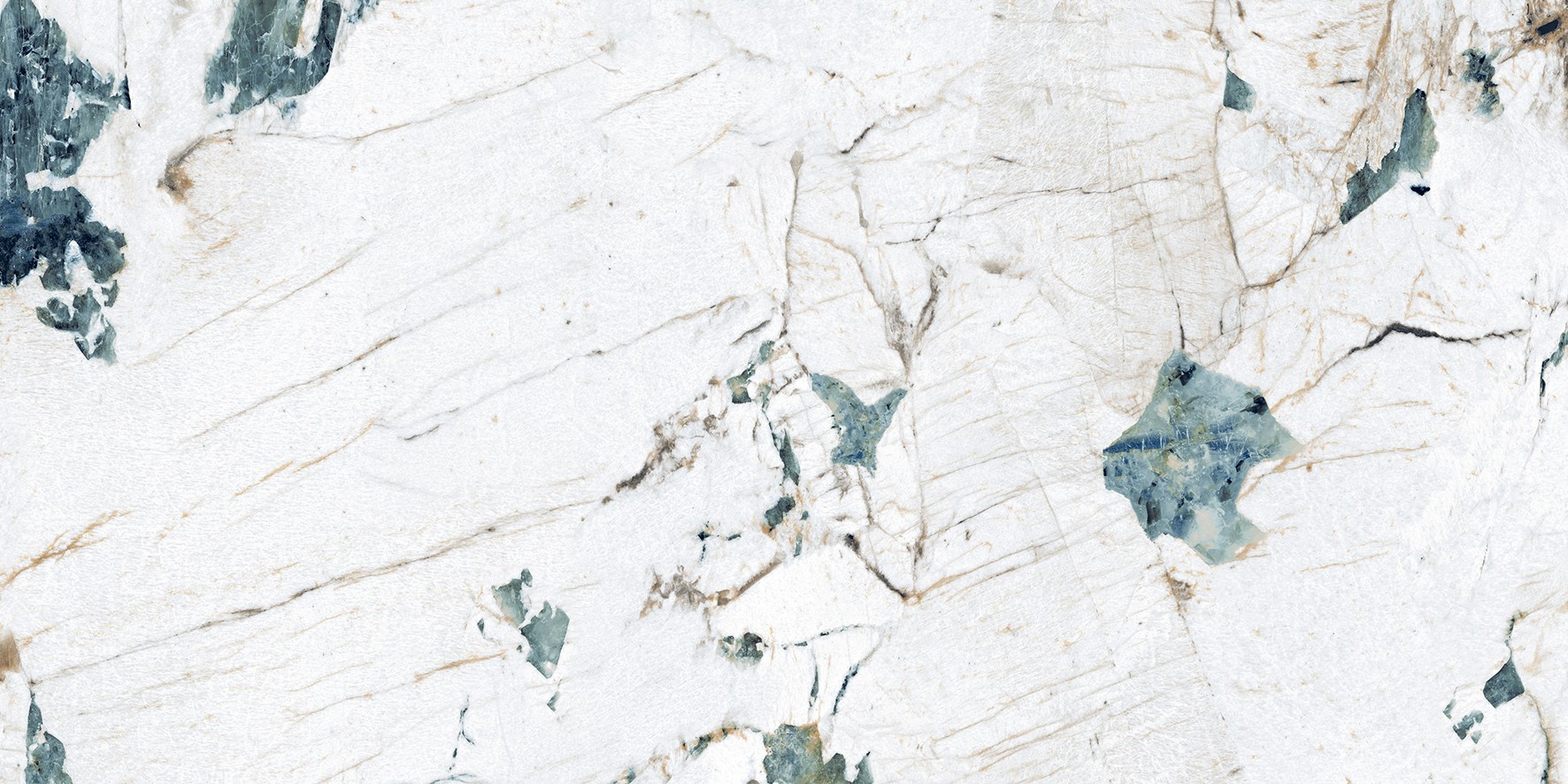 Керамогранит 120x60 Крэкстоун Аква бирюзовый полу блестящий глазурованная лаппатированная шайн Laparet