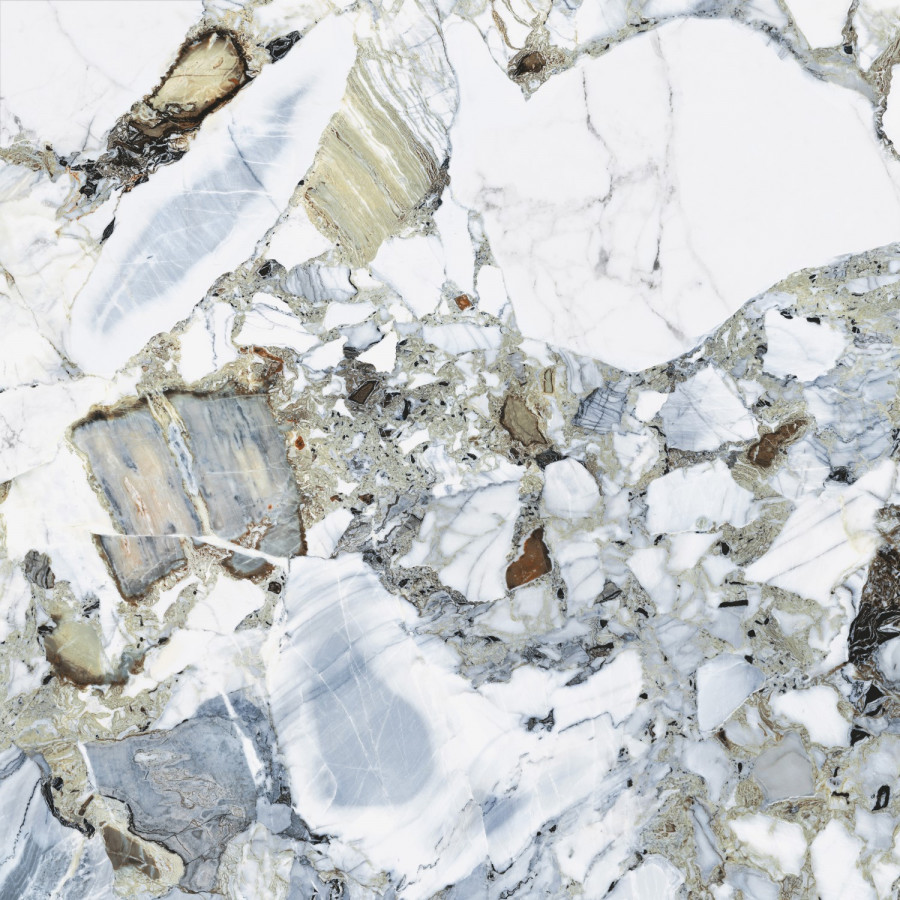 Керамогранит 60x60 8мм CityMarble амазония мультиколор LPR матовая Vitra