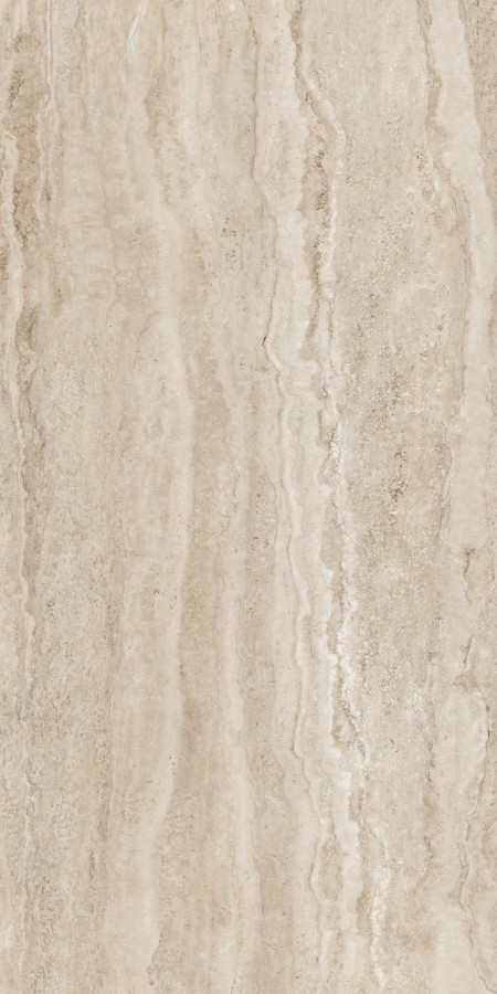 Керамогранит настенная 120x60 8мм СитиСтоун травертин линейный Крем матовая Vitra