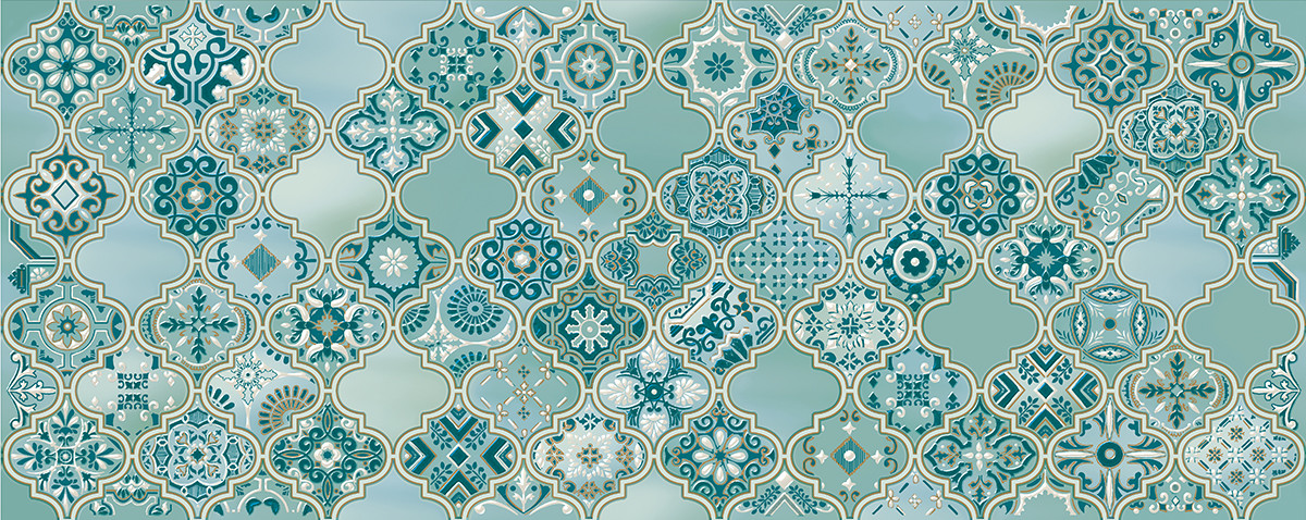 Плитка декор 20x51 Декор CALYPSO 1 13 шт 1с Azori